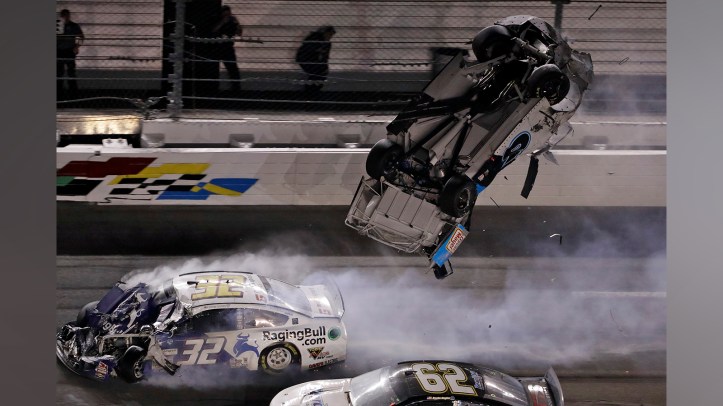 daytona-500-crash-sends-ryan-newman-to-hospital-denny-hamlin-wins-race